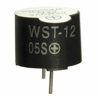 WST-1205S BUZZER 2.3KHZ 4-6VDC PCB WASH