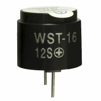 WST-1612S BUZZER 2.3KHZ 8-16VDC PCB WASH