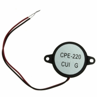 CPE-220 BUZZER PIEZO 12VDC 2.7KHZ W/WIRE