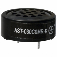 AST-030C0MR-R SPEAKER 100OHM.15W 80DB 30MM PCM