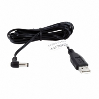 10-00243 CABLE USB-A 5.5X2.1 CNTR NEG R/A