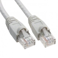 DK-1611-007/G CABLE RJ45 CAT6 W/BOOT 7' GRAY