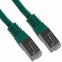 A-MCSSP60050/G-R CABLE CAT6 DBL-SHIELDED GREEN 5M