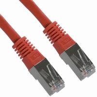 A-MCSSP60100/R-R CABLE CAT6 DBL-SHIELDED RED 10M