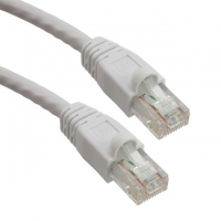 DK-1611-001/WH CABLE RJ45 CAT6 W/BOOT 1' WHITE