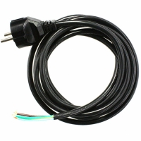 363012-D01 CORD 3COND BLK EURO UNSHLD 2.5M