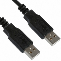 AK670/2-1-BLACK-R CABLE USB 2.0 A-A MALE BLACK 1M