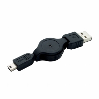 805-00010 CABLE RETRACTABLE USB A-MINI B