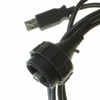 SCPU-17-G-2.00-BMS-AM CABLE DUAL PLUG IP68 USB A-B 2M