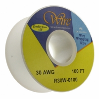 R30W-0100 WIRE PVDF INS 30AWG WHITE 100'