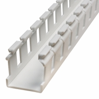 G.75X1WH6 DUCT WIRE SLOT PVC WHITE 6'/72