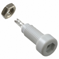 105-0801-001 CONN JACK STANDARD INSULATED WHI