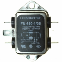 FN610-1-06 FILTER 1-PHASE GENERAL EMI 1A