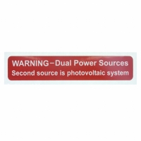 SOL-DPS-104019-4-0.5 LABEL WARNING-DUAL POWER SOURCE