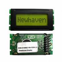 NHD-0108BZ-RN-YBW-3V LCD MOD CHAR 1X8 Y/G REFL