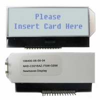 NHD-C0216AZ-FSW-GBW LCD COG CHAR 2X16 TRANSFL