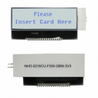 NHD-C0216CU-FSW-GBW-3V3 LCD COG CHAR 2X16 TRANSFL