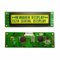 NHD-0220D3Z-FL-GBW LCD MOD SER CHAR 2X20 Y/G TRANSF