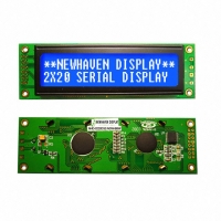 NHD-0220D3Z-NSW-BBW LCD MOD SERIAL 2X20 BLU TRANSM