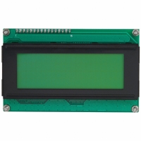 LK204-25 LCD ALPHA/NUM DISPL 20X4 Y/G BK