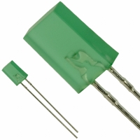 LN342GPX LED GREEN DIFFUSED 2X5MM RECT