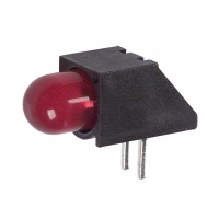 550-5107F LED 5MM RT ANG SUP DIFF RED PCMN