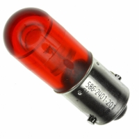 586-2401-201F BASED LED T3 1/4 RED 6V NONPOL