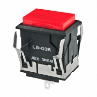 LB03KW01-12-CJ IND PB ILLUM RECT BLACK 12V LAMP