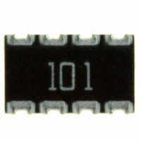744C083101JPTR RES ARRAY 100 OHM 8TERM 4RES SMD