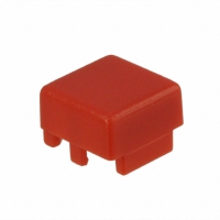 ACC-C16-3 SWITCH CAP 12.5MM SQ PLASTIC RED