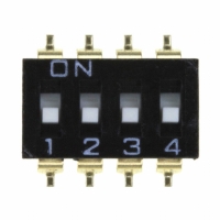 A6S-4104-H SWITCH DIP 4POS TOP ACT GULLEAD