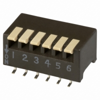 193-6MS SWITCH DIP 6POS SIDE ACT SMT