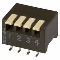 193-4MS SWITCH DIP 4POS SIDE ACT SMT