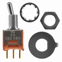 T101MHCGE SWITCH TOGGLE SPDT PC MNT