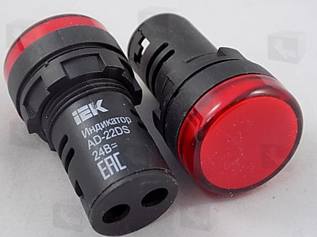 AD22DS D22ММ КРАСНЫЙ 24В