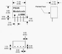 P10AU-0505E Dc/dc   2 ,  sip-4, ...