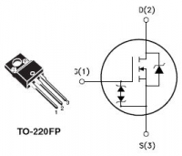 STP6NK60ZFP  MOSFET   - [TO-220-3];  :...