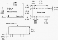 PB10FG-2415E2:1 Dc/dc   2 ,  dil-16,...