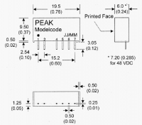 P6LU-0505ZH40 Dc/dc   1 ,  sip-7, ...