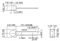 L-1043SRDT   3.65x6.15mm     ...