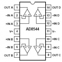 Ad8544 схема включения
