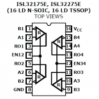 ISL32175EF 4-  rs-485/rs-422 ...