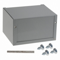 CU-2105-B BOX ALUM 5 X 4 X 3 GRAY