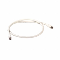 F6-25W CABLE RG6/U W/F-CONN WHITE 25'