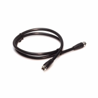 F6-3B CABLE RG6/U W/F-CONN BLACK 3'