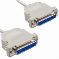 AK144-3-R CABLE NULL MODEM DB25F TO DB25F