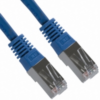 A-MCSSP60010/B-R CABLE CAT6 DBL-SHIELDED BLUE 1M
