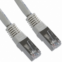 A-MCSSP60030-R CABLE CAT6 DBL-SHIELDED GRAY 3M