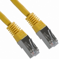 A-MCSSP60005/Y-R CABLE CAT6 DBL-SHIELDED YEL .5M