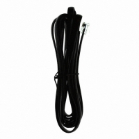 AT-S-26-6/6/B-7-OE-R MOD CORD SGL-ENDED 6-6 BLACK 7'